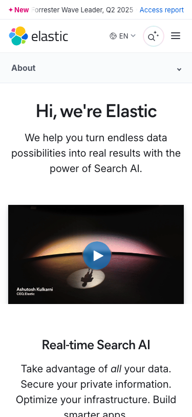 Elastic — About - mobile