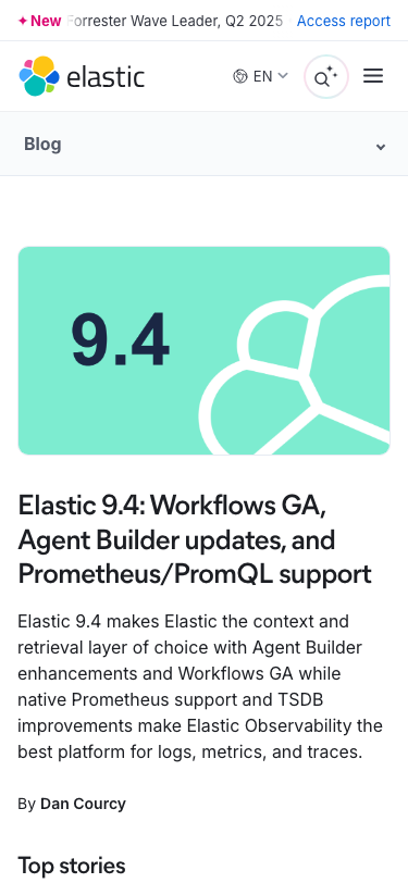 Elastic — Blog - mobile