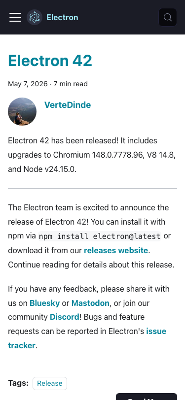 Electronjs — Blog - mobile