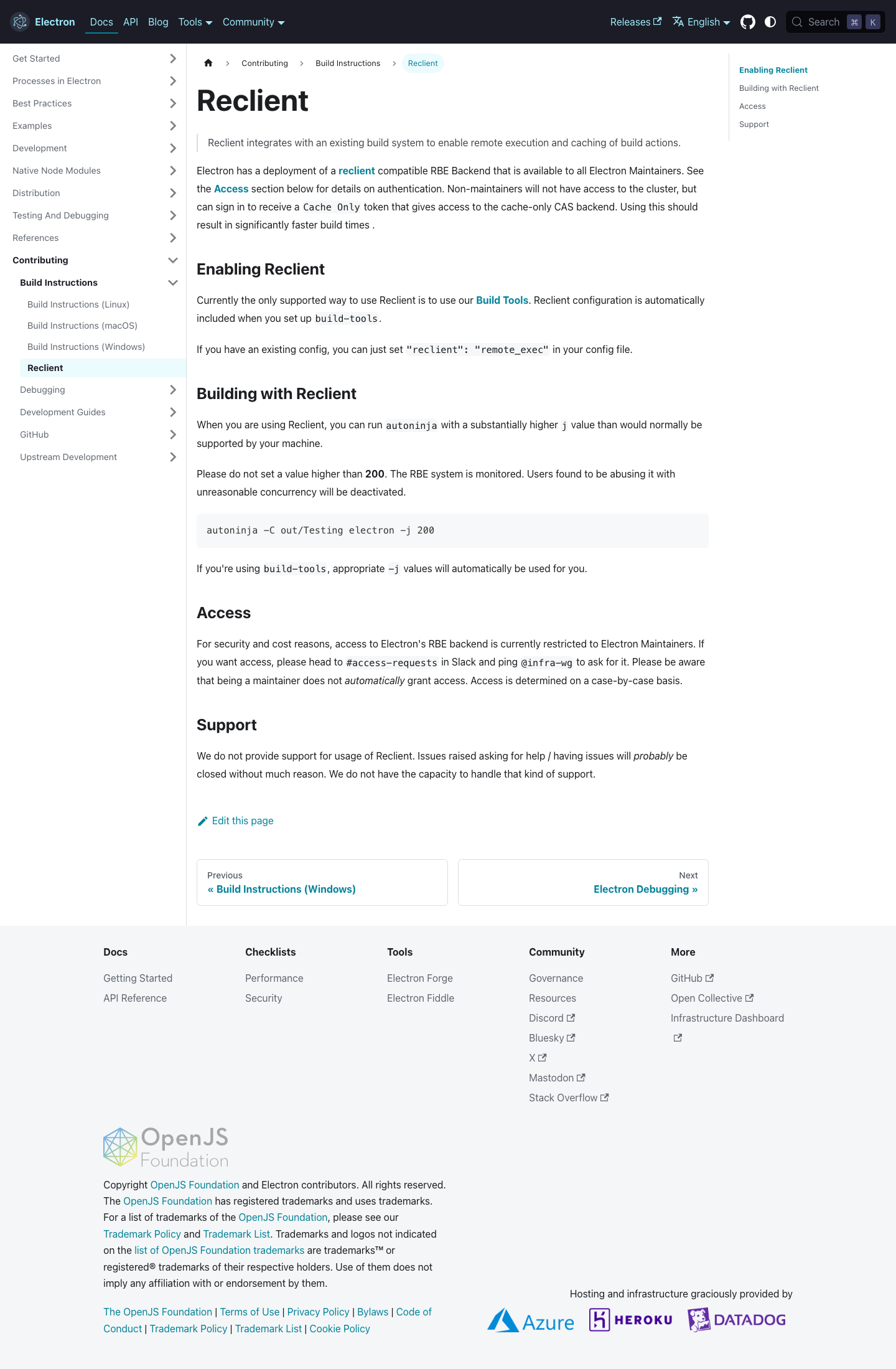 Electronjs — Docs - full page scroll