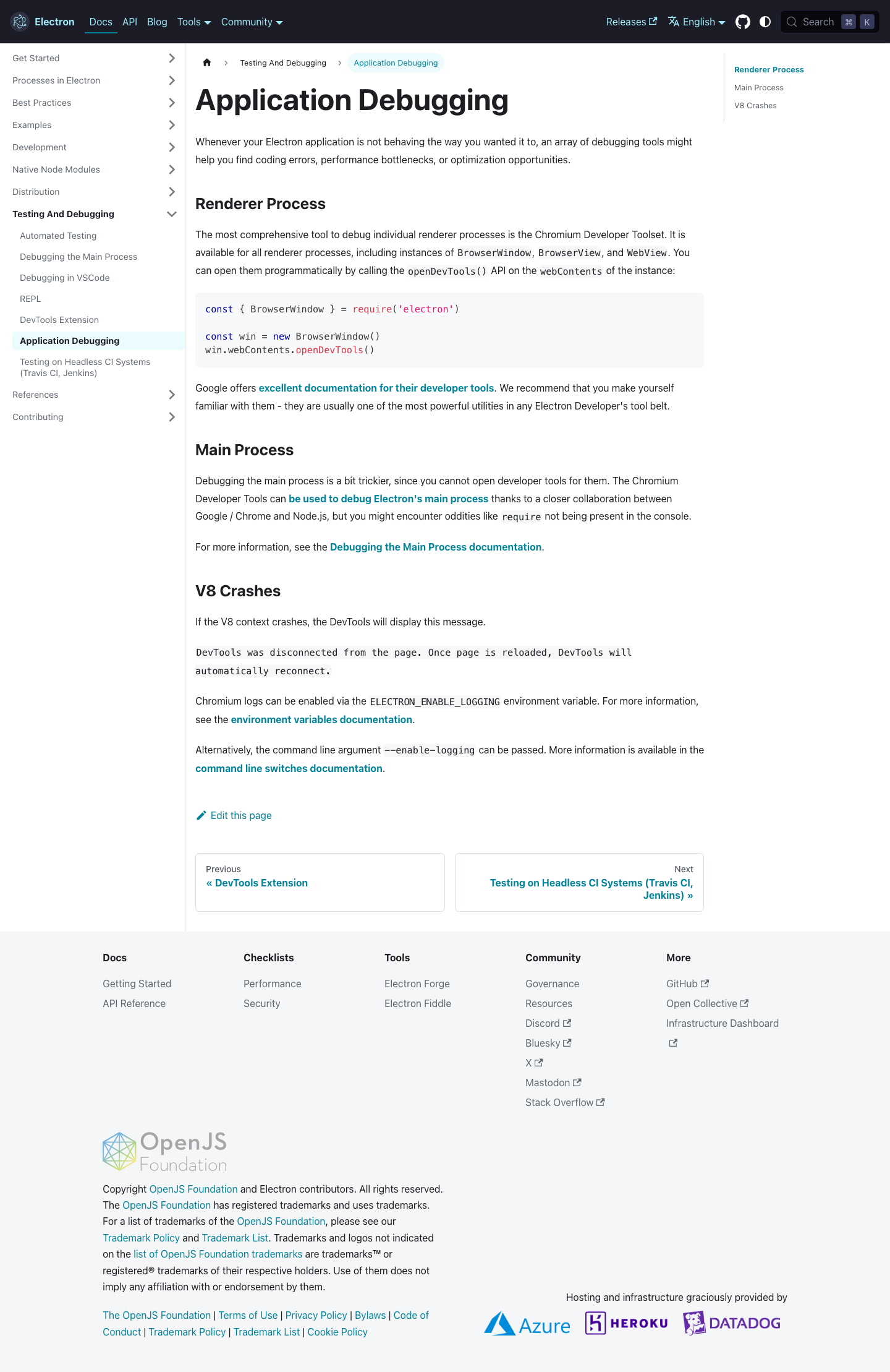 Electronjs — Docs - full page scroll