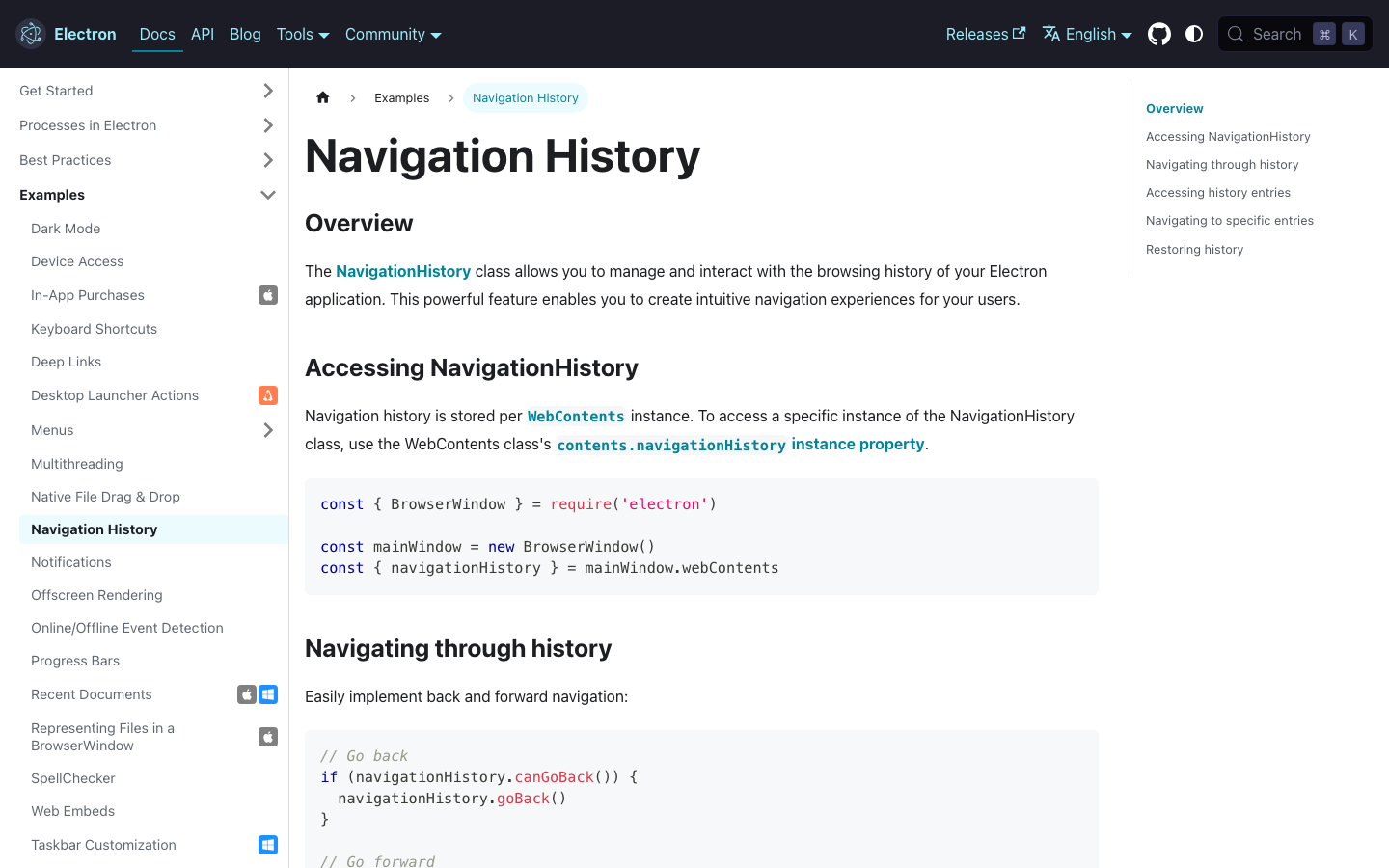 The layout utilizes a grid of distinct, equally sized blocks to present key features. Clean typography and ample negative space create a sense of clarity and technical precision. The overall feel is functional and straightforward. · electron js, developer tools, desktop apps, javascript framework, cross-platform, dark ui, technical website, minimalist design, feature blocks, saas tools