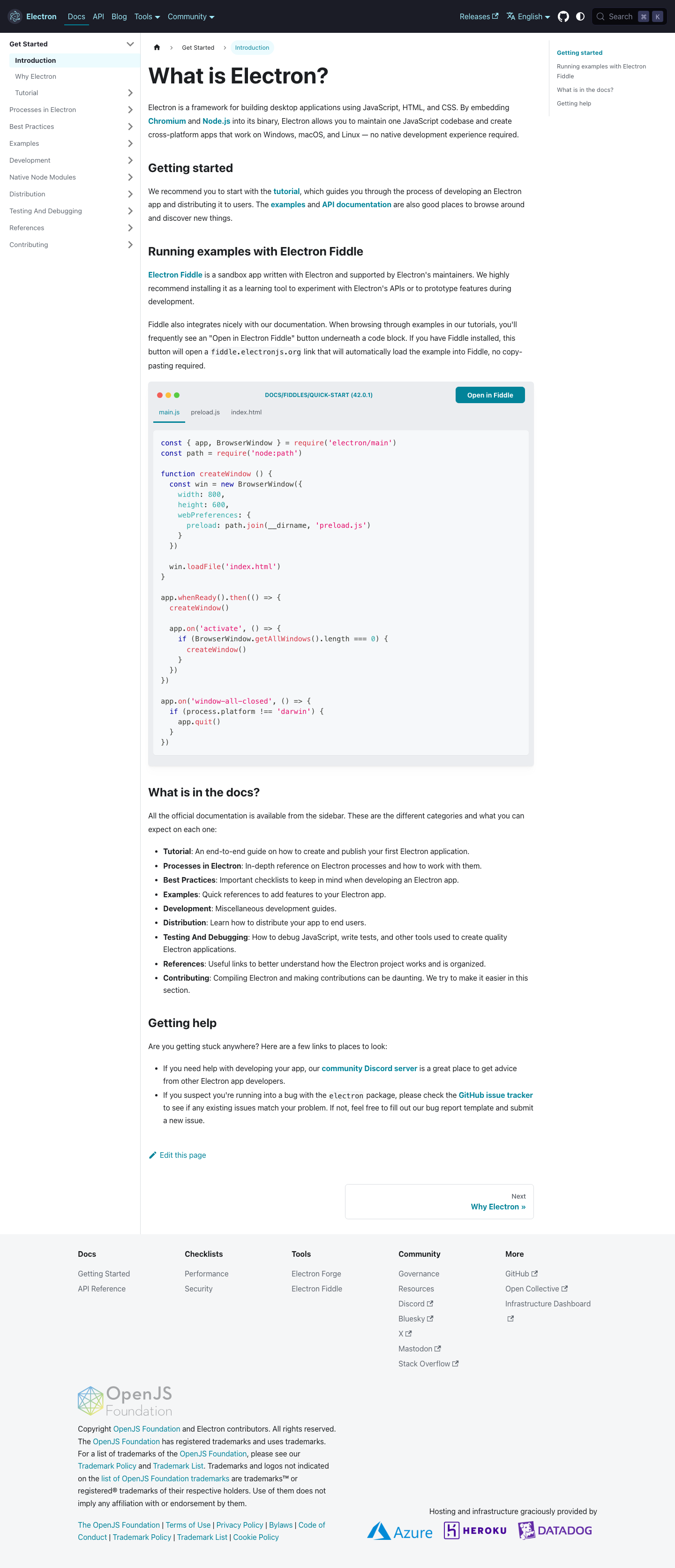 Electronjs — Docs - full page scroll