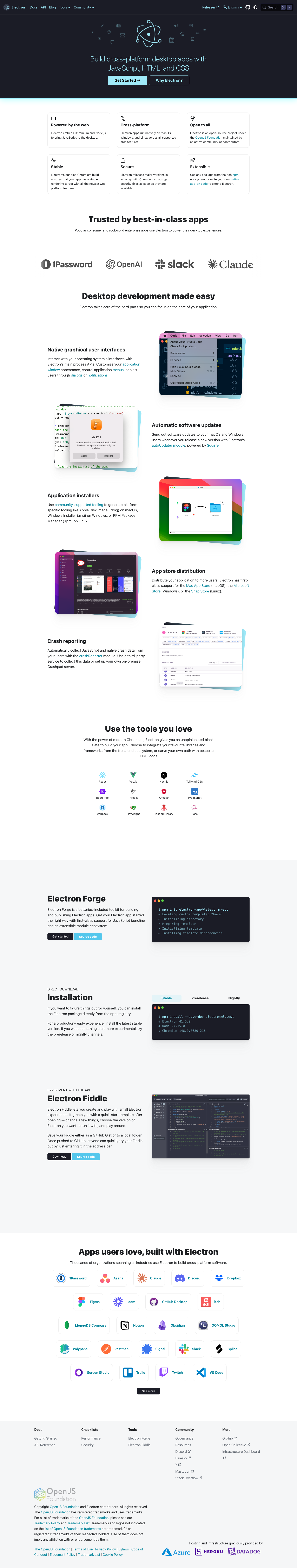 Electronjs - full page scroll