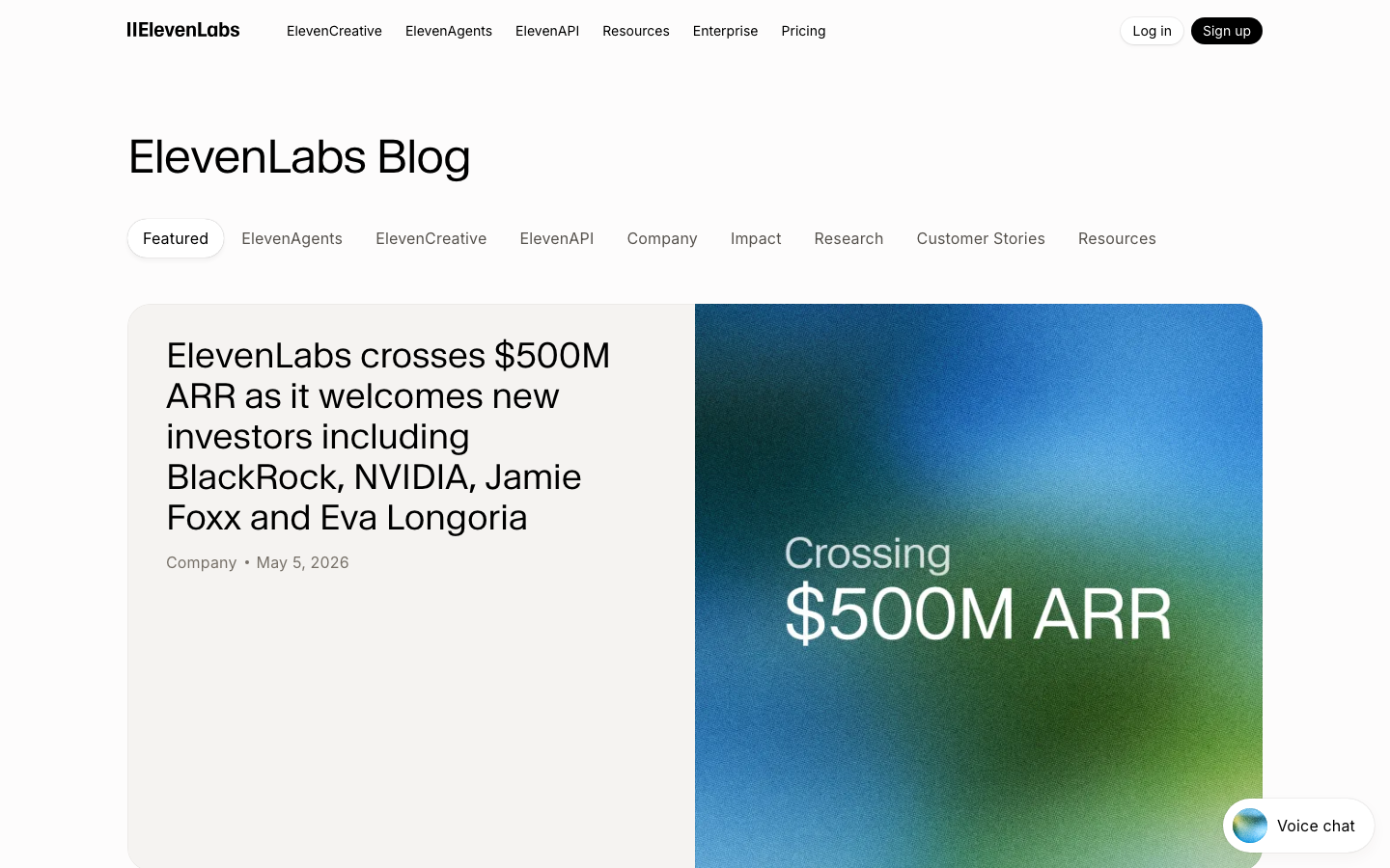 Elevenlabs — Blog - Blog