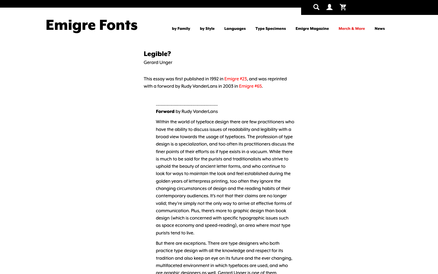 Emigre - Other