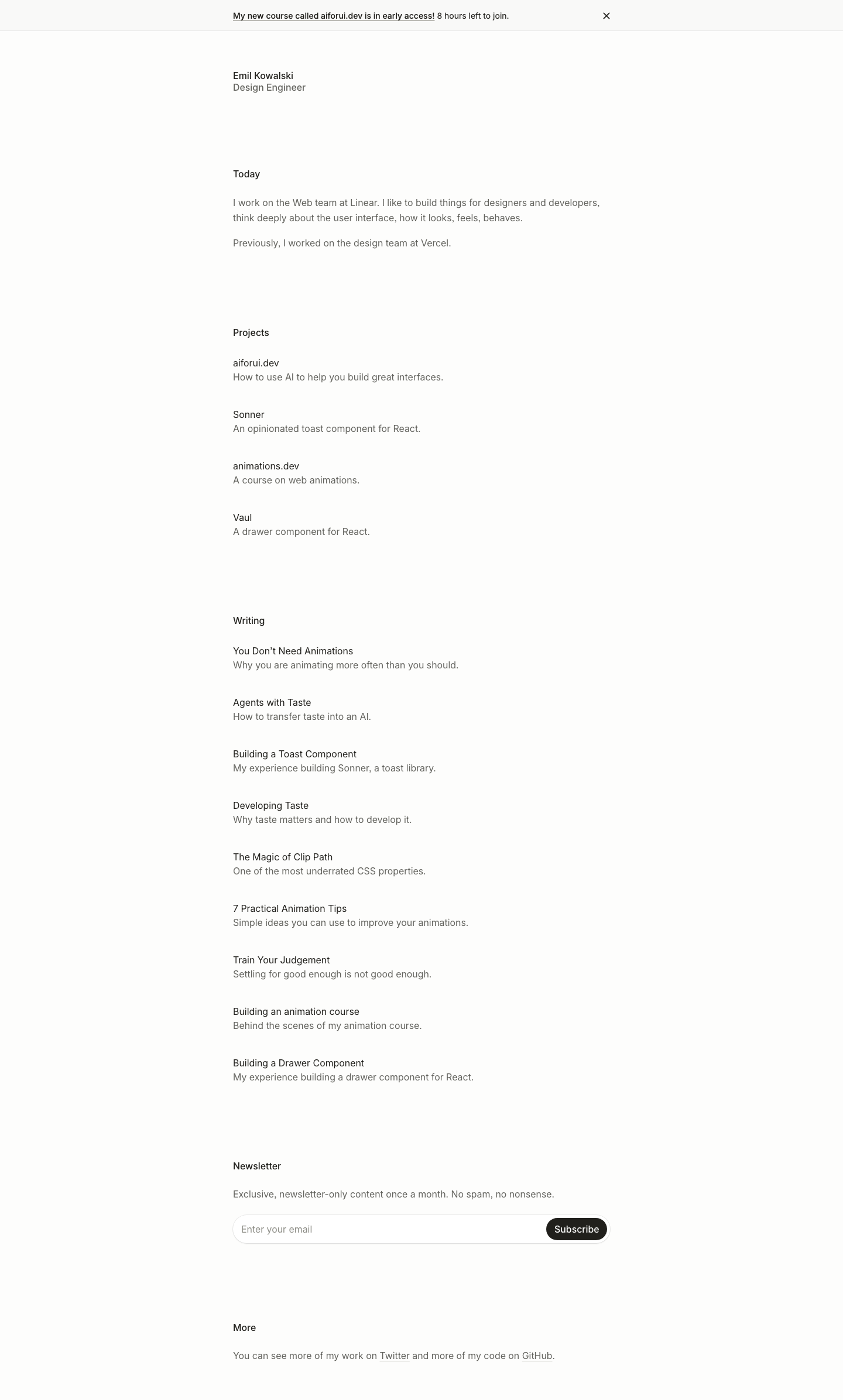 Emilkowal Ski - mobile full page