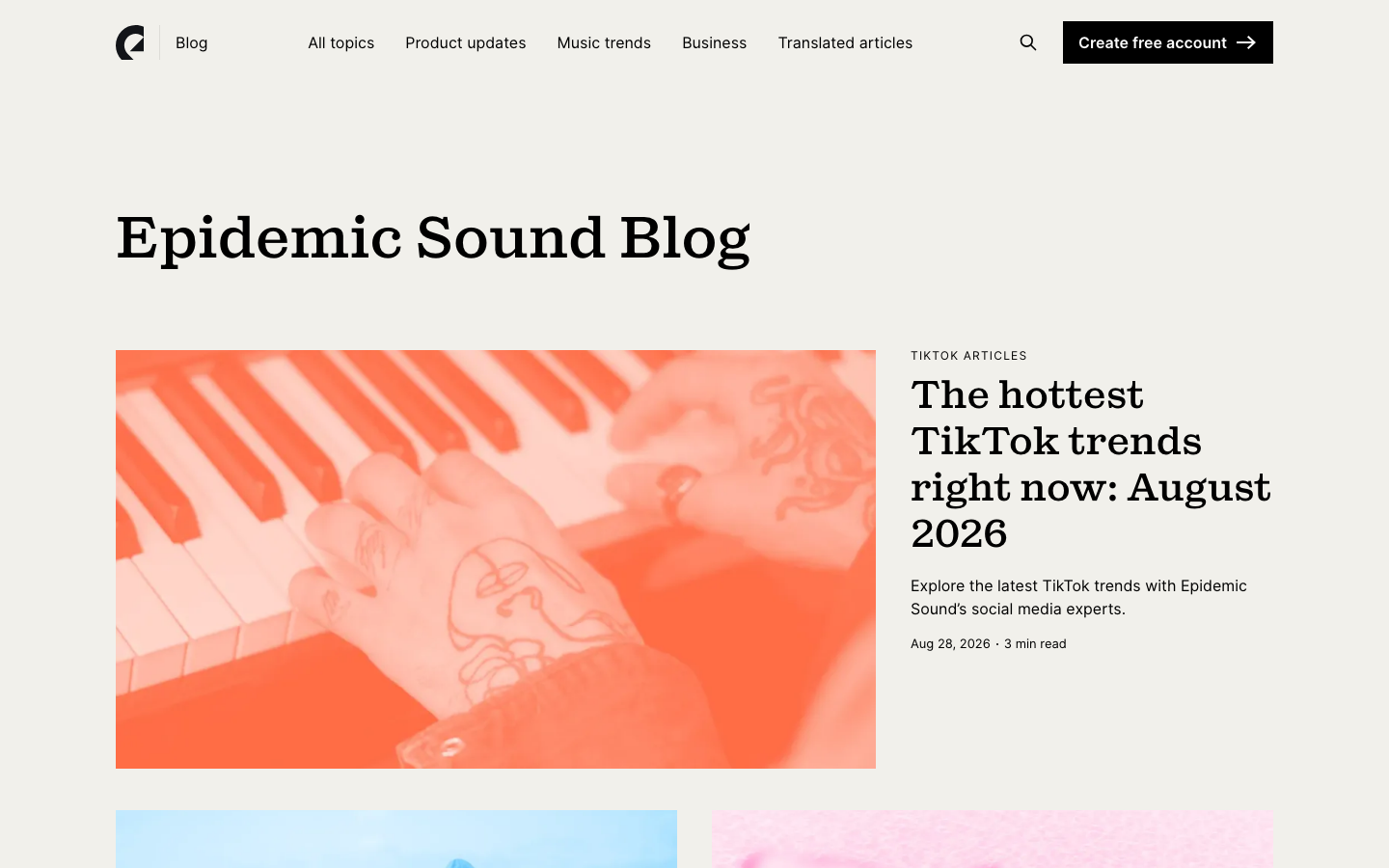 Epidemic Sound · Blog - Blog