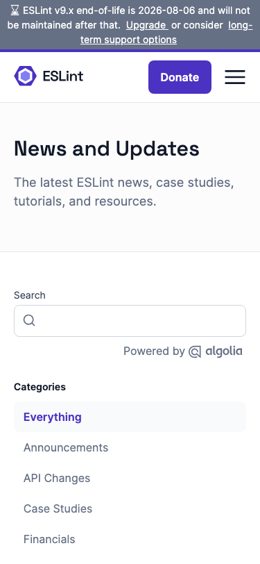 Eslint — Blog - mobile