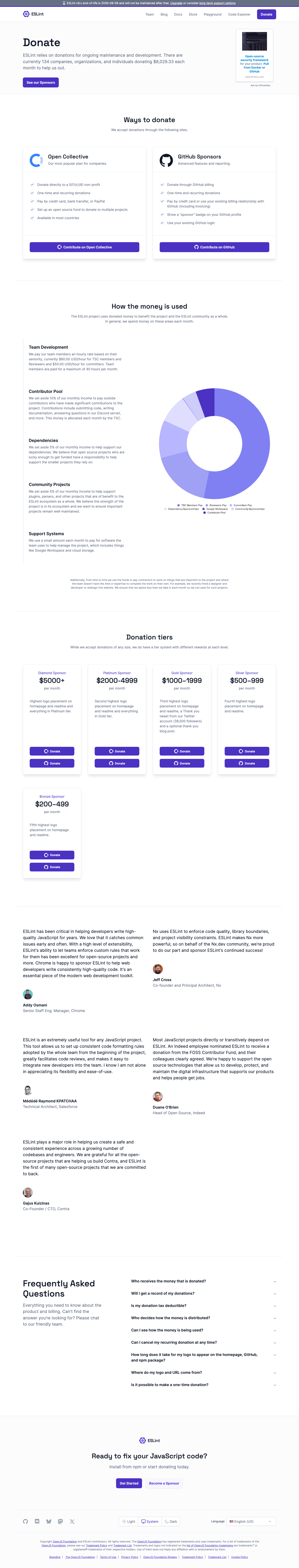 Eslint - full page scroll