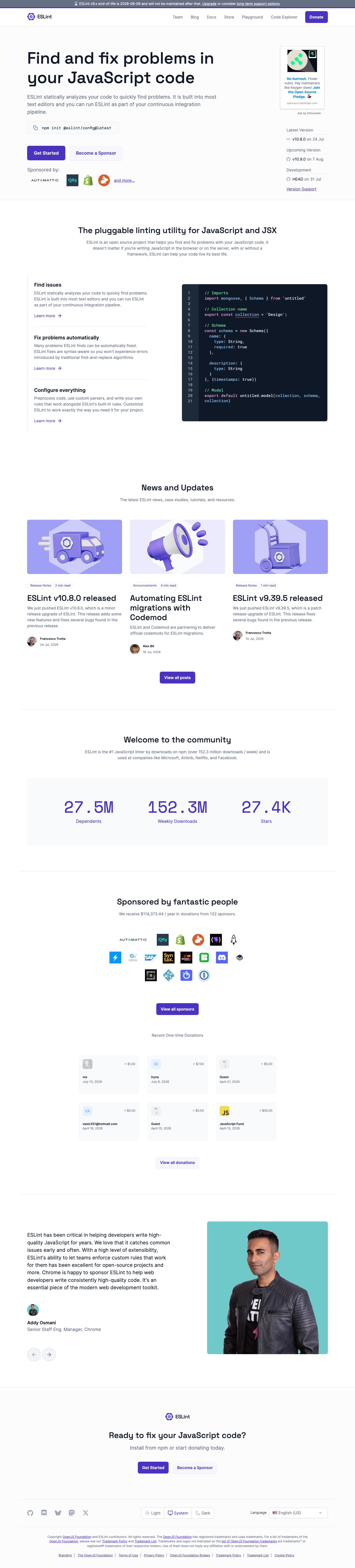 Eslint - mobile full page
