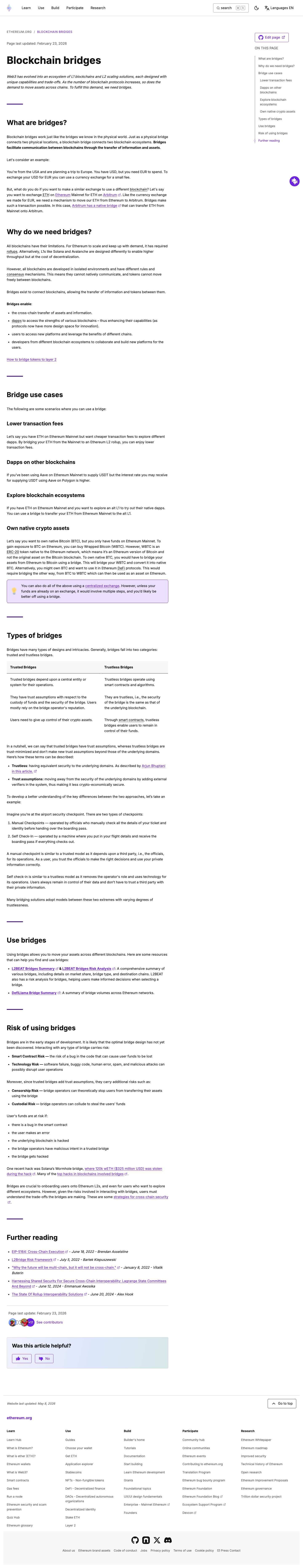 Ethereum - full page scroll