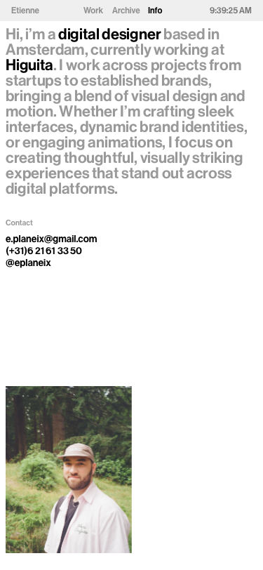 Etienne Studio - mobile