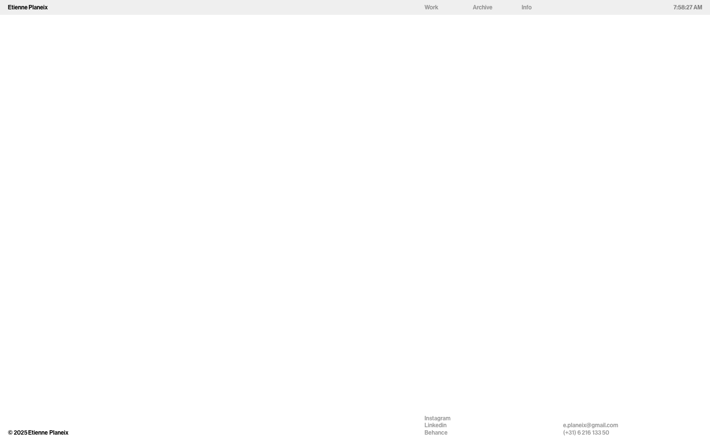 Etienne Studio - mobile full page