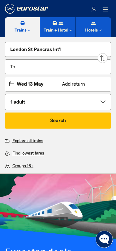 Eurostar - mobile