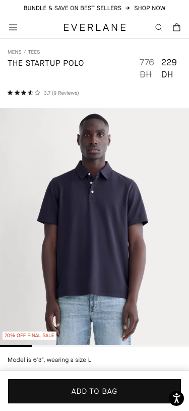 Everlane - mobile