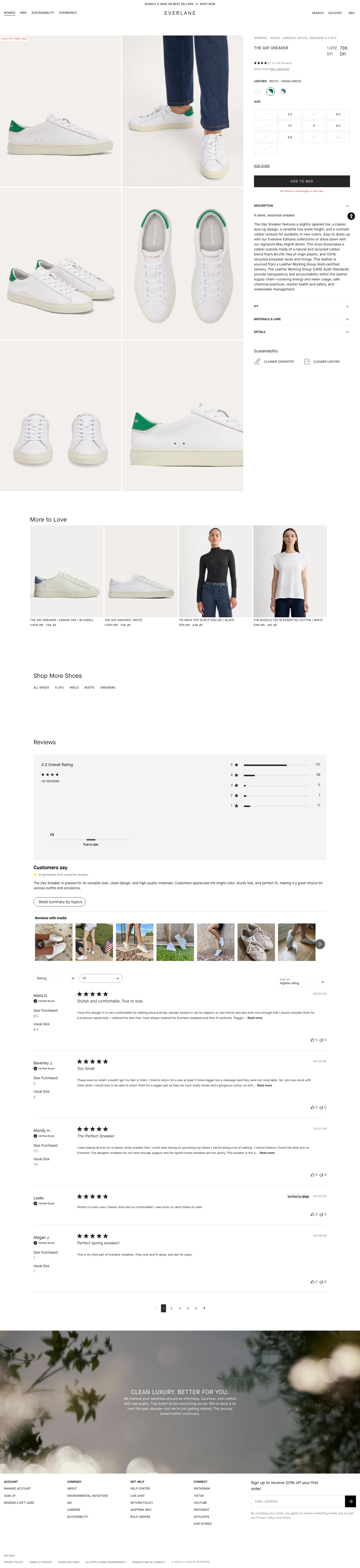 Everlane - full page scroll