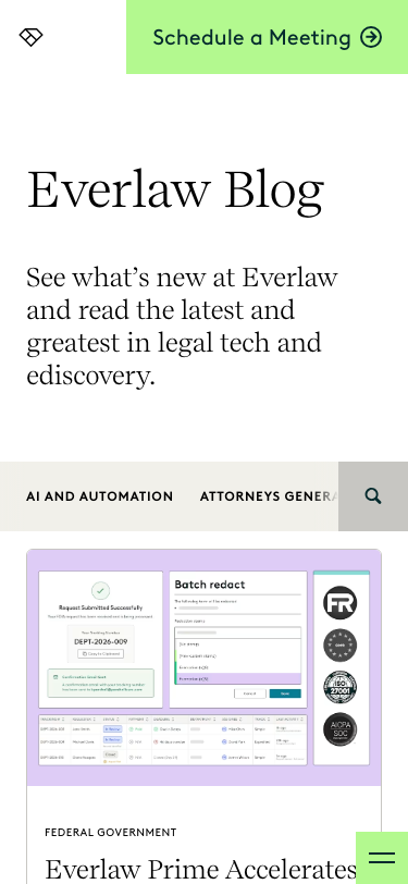 Everlaw — Blog - mobile