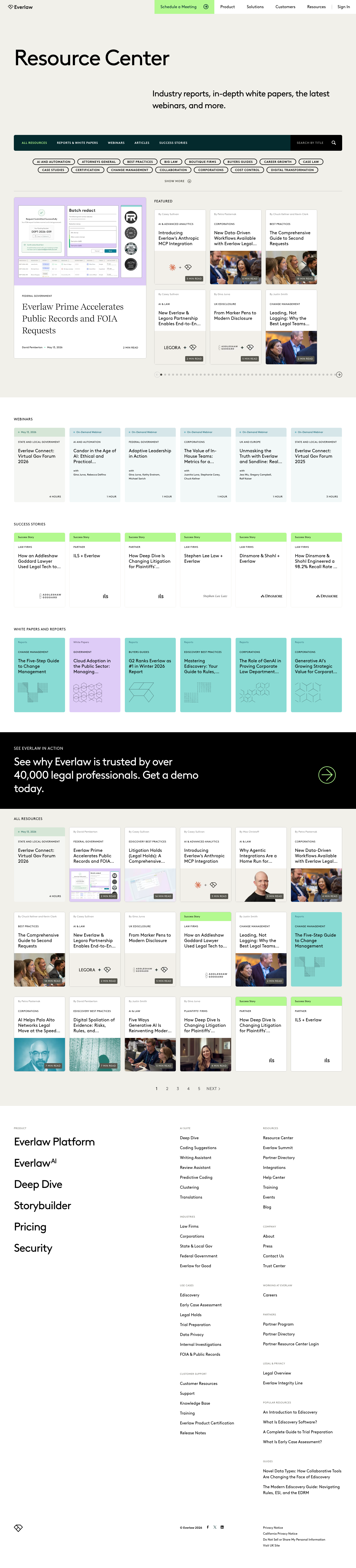 Everlaw - full page scroll