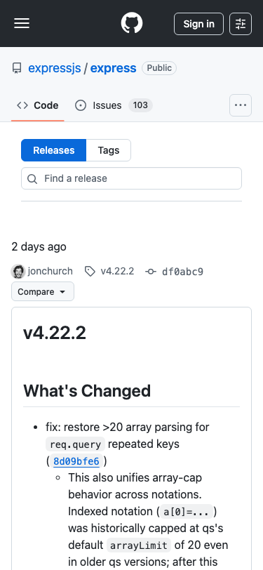 Expressjs - mobile