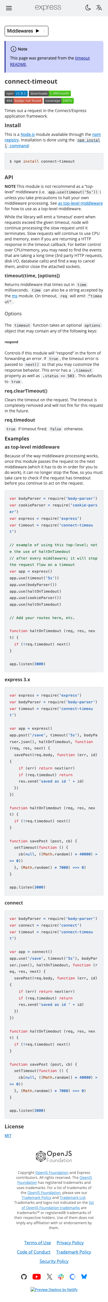 Expressjs - mobile full page
