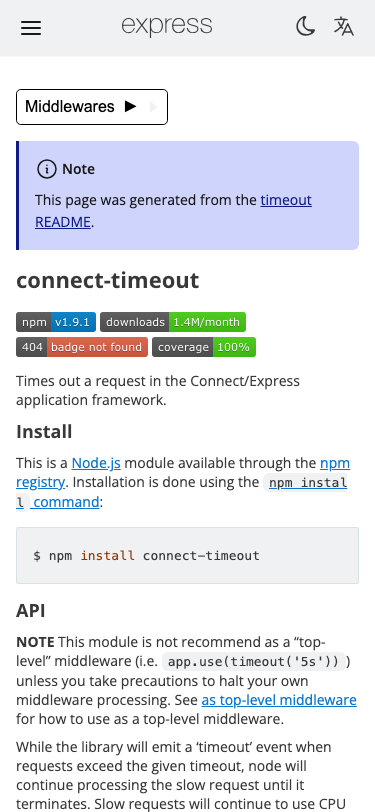 Expressjs - mobile