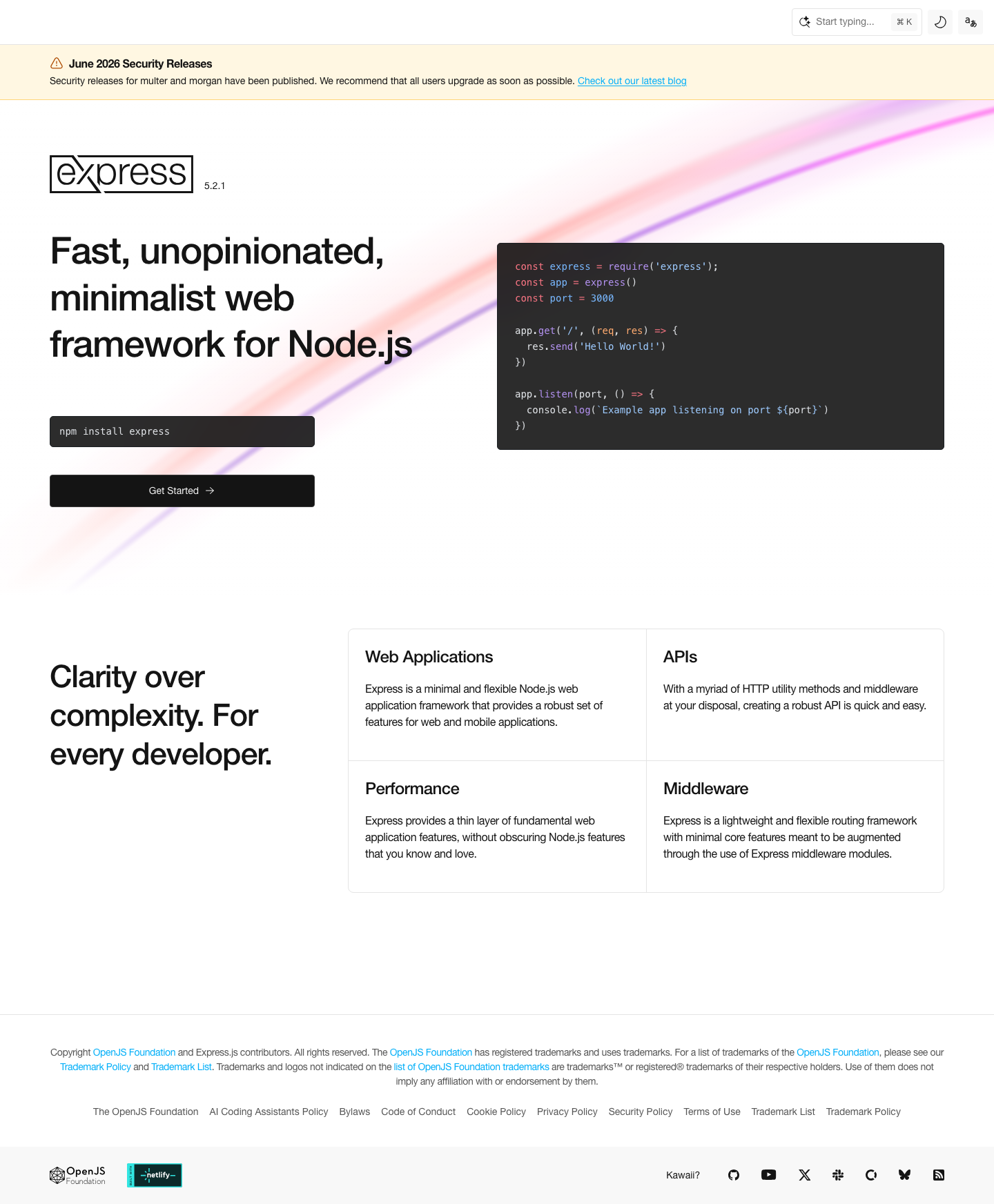 Expressjs - mobile full page