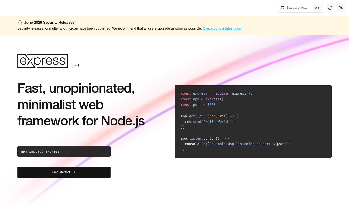 Expressjs - mobile