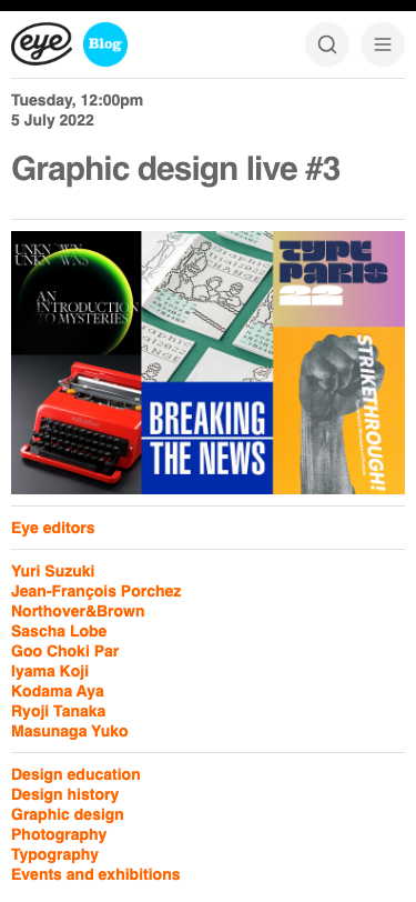 Eyemagazine - mobile