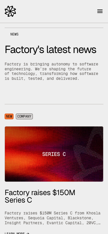 Factory — Blog - mobile