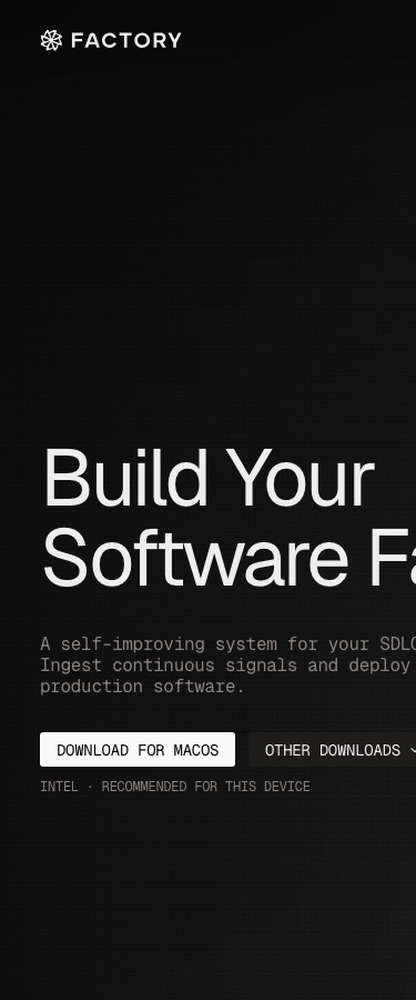 Factory - mobile full page