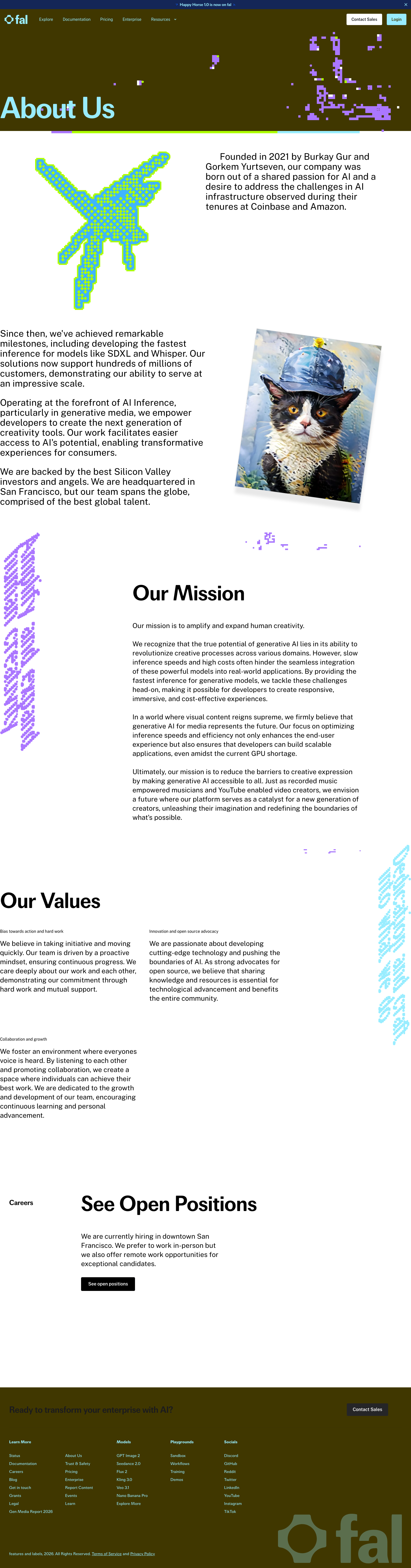 Fal — About - full page scroll