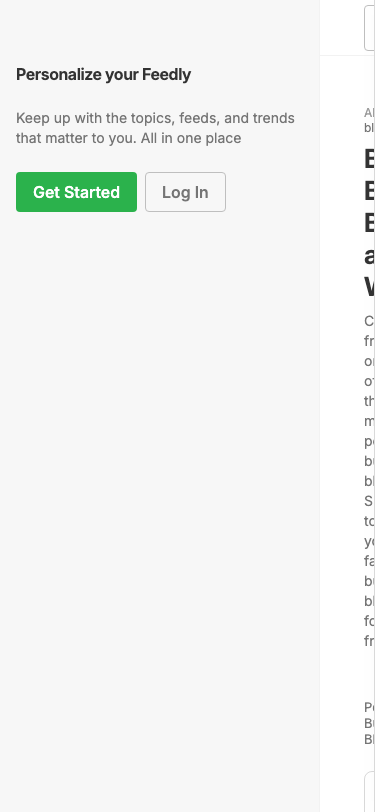 Feedly - mobile