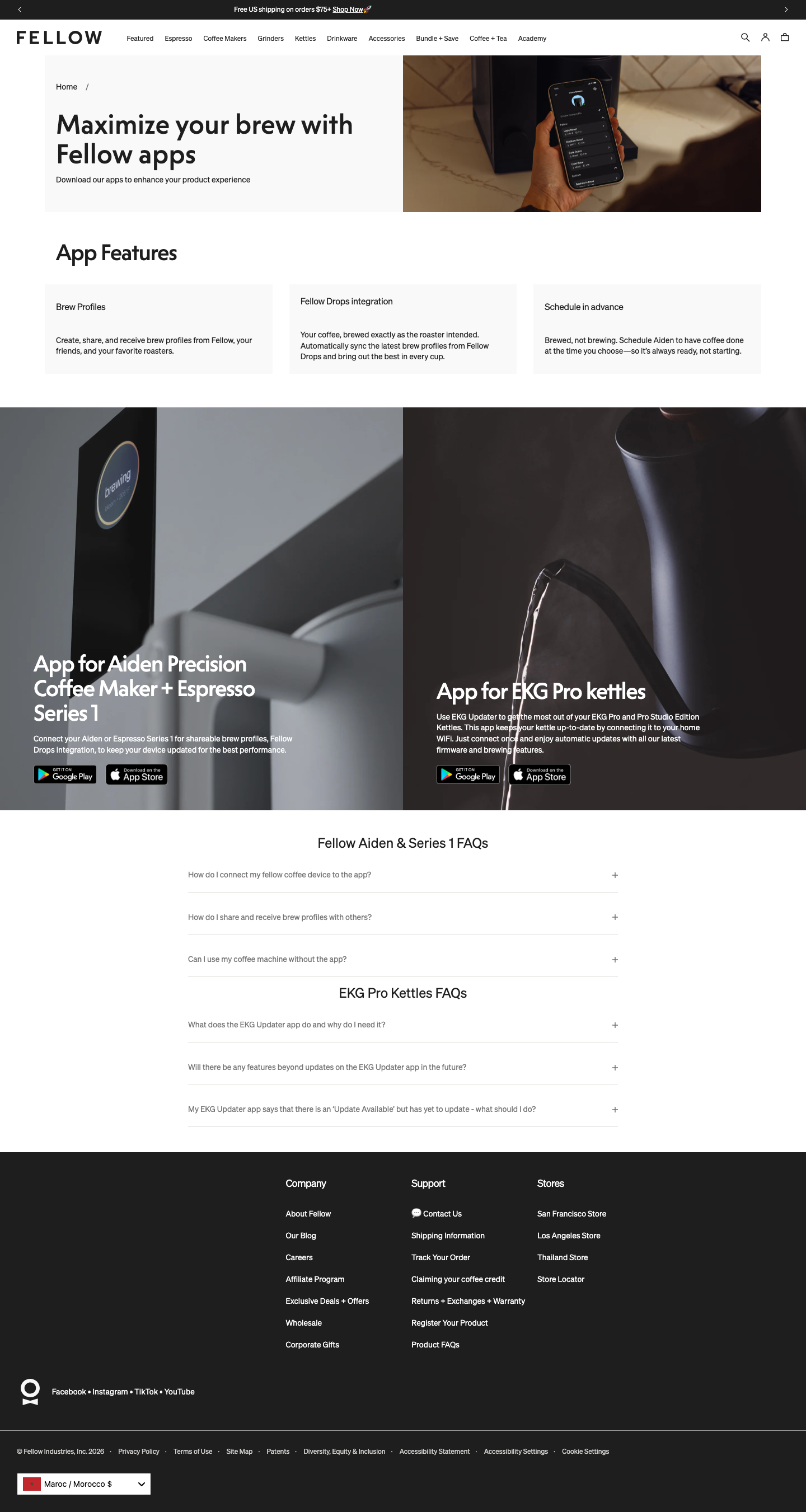 Fellowproducts - full page scroll