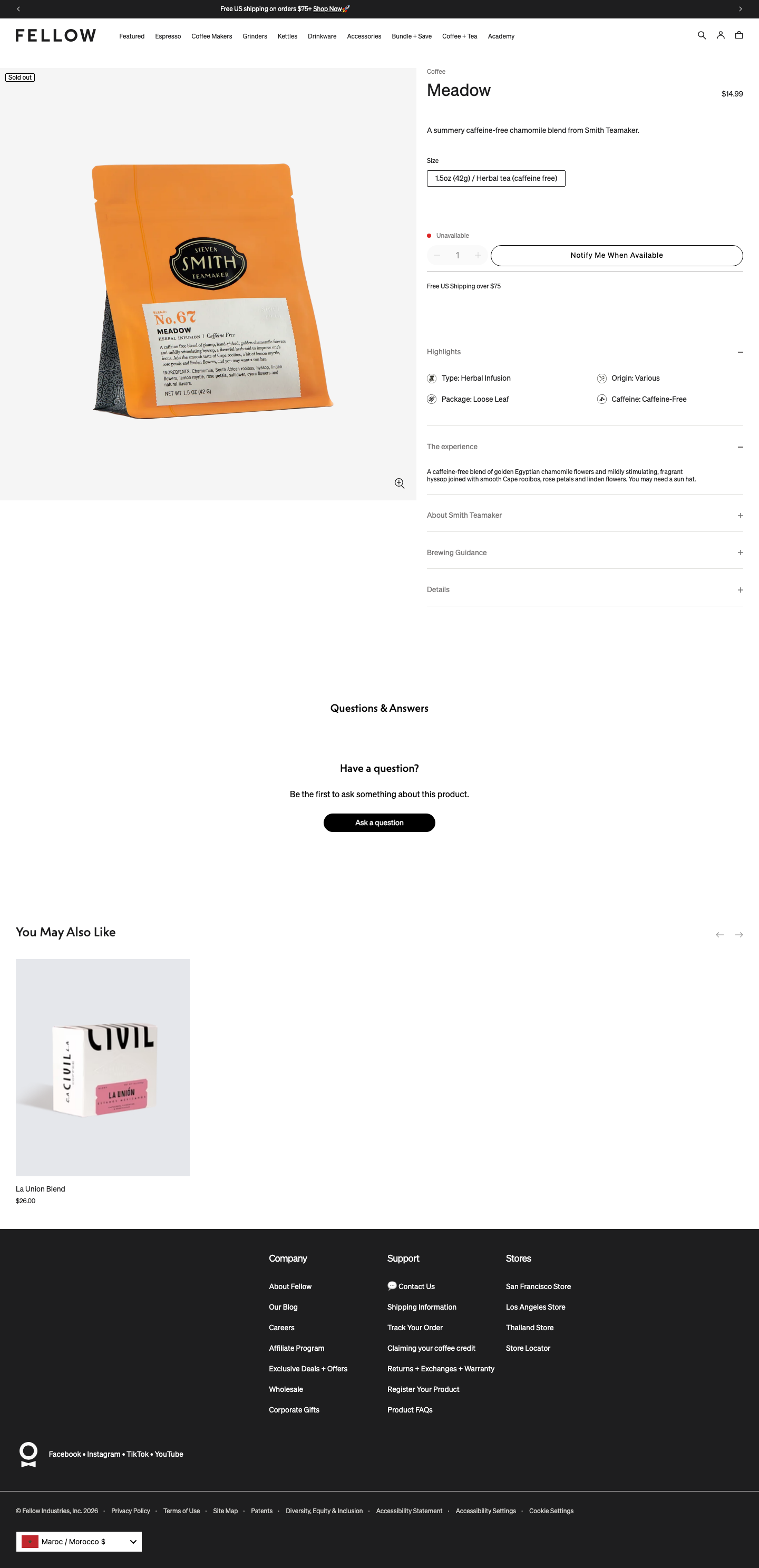 Fellowproducts - full page scroll