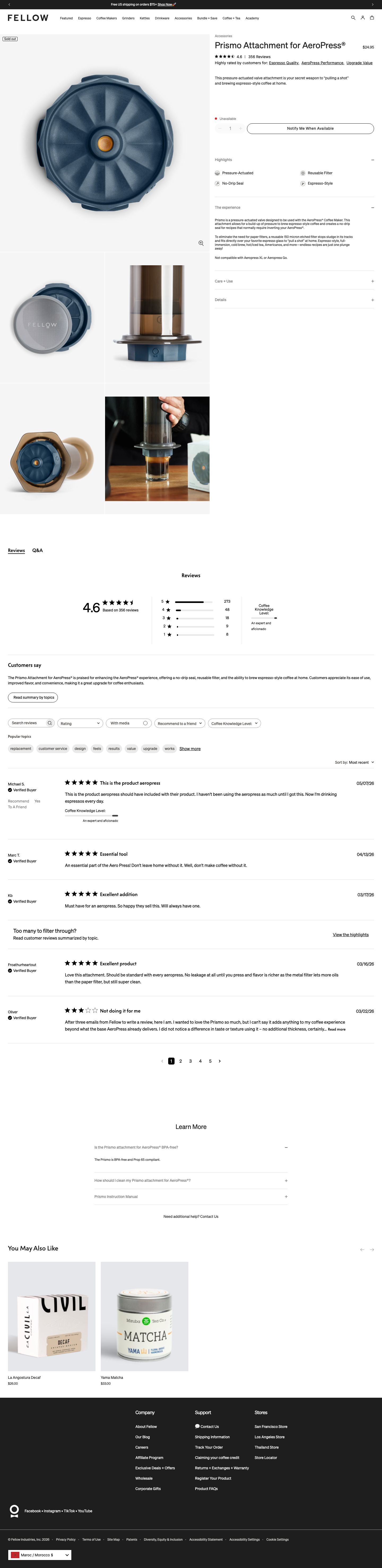 Fellowproducts - full page scroll