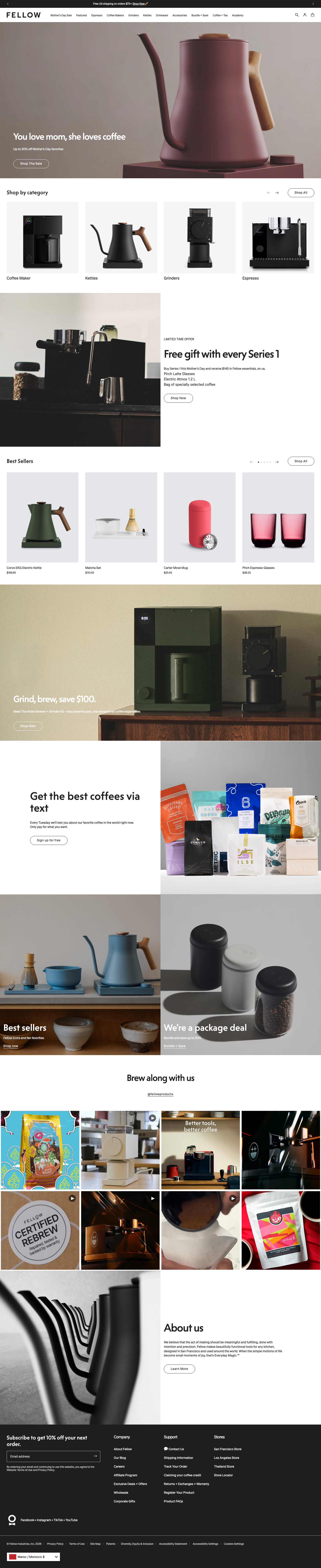 Fellowproducts - full page scroll