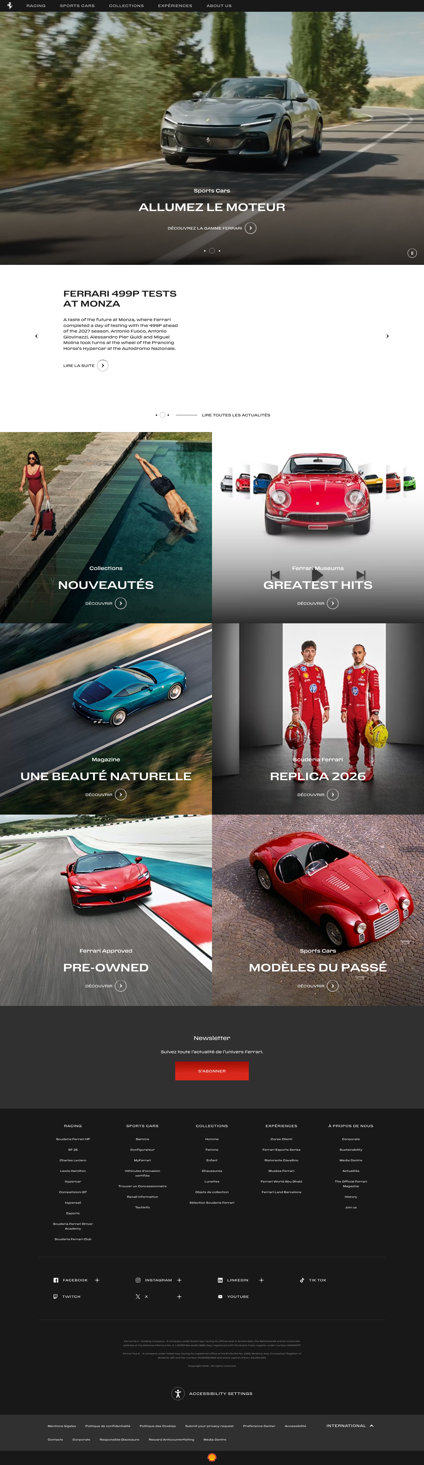 Ferrari - mobile full page