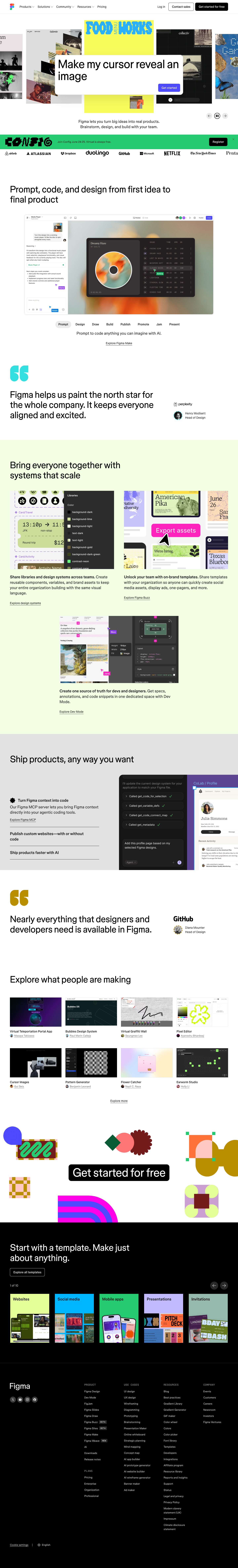 Figma - full page scroll