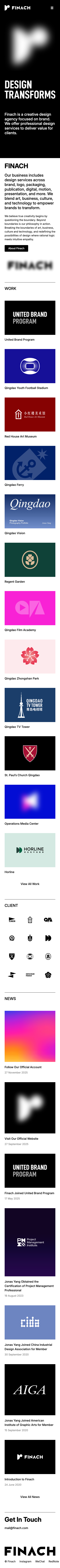Finach - mobile full page