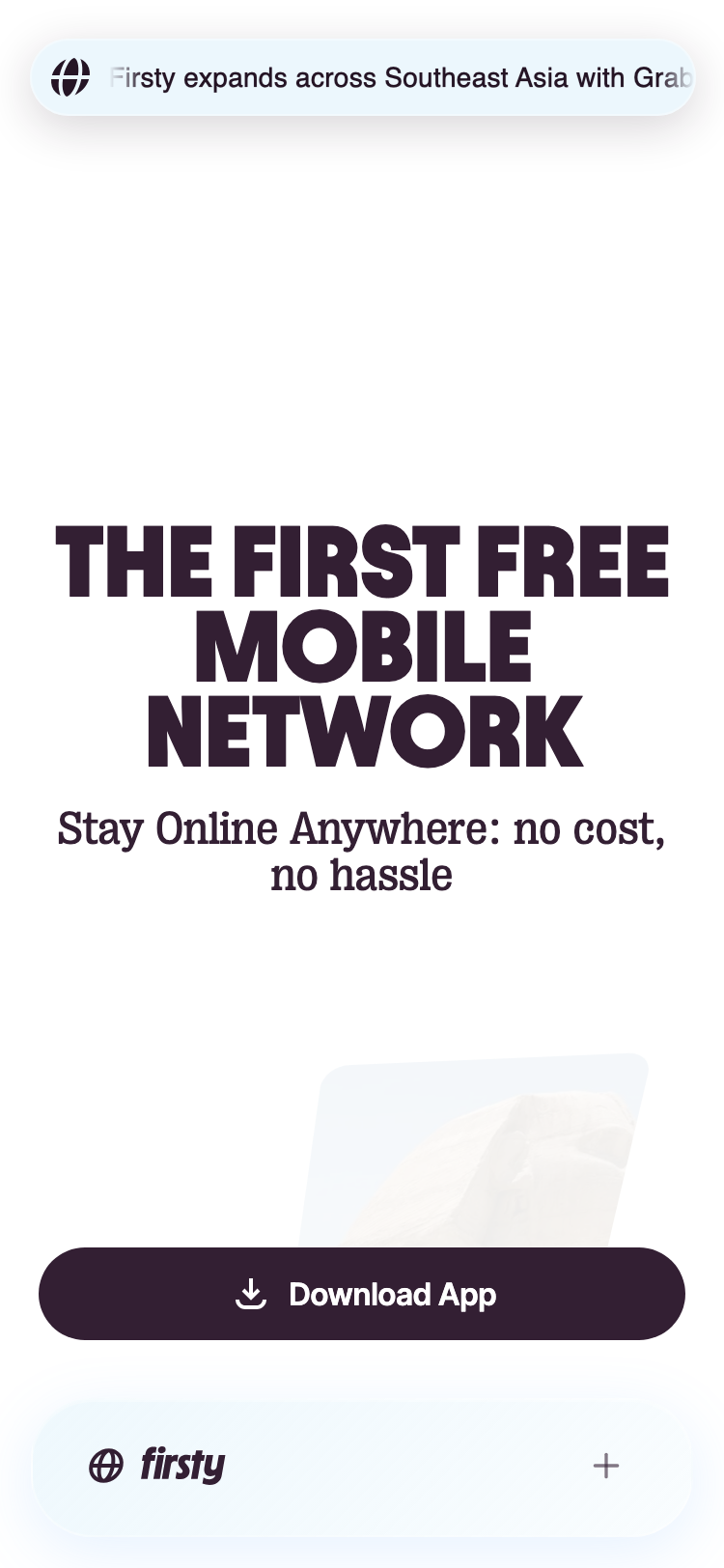 Firsty - mobile