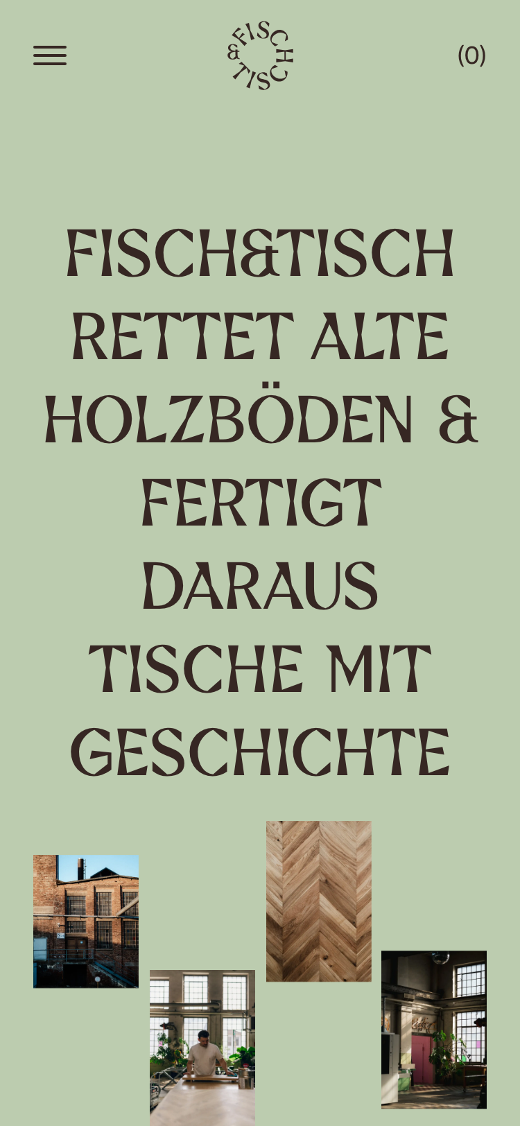 Fisch & Tisch · About - mobile