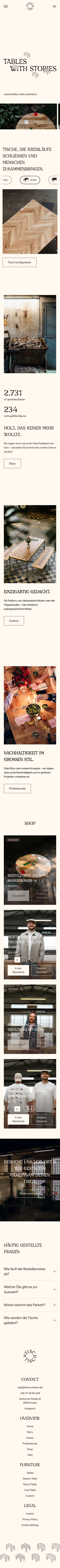 Fisch & Tisch - mobile full page