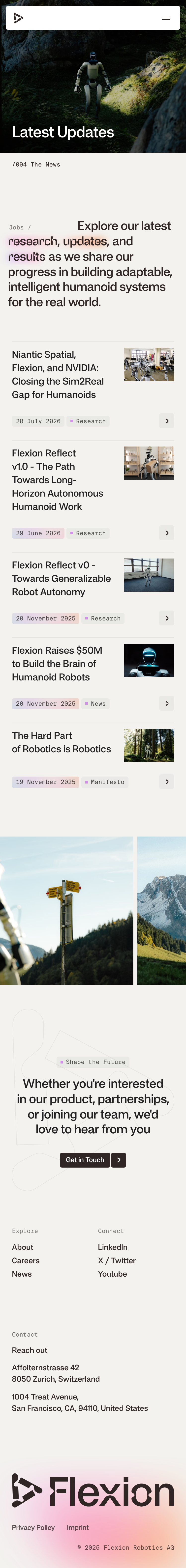 Flexion Robotics · Blog - mobile full page