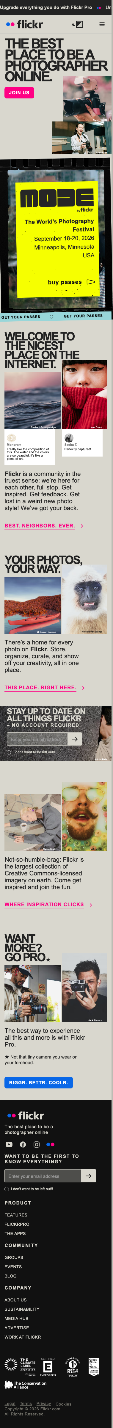 Flickr - mobile full page