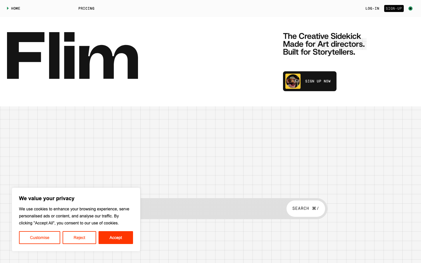 Flim | The search engine for creative people