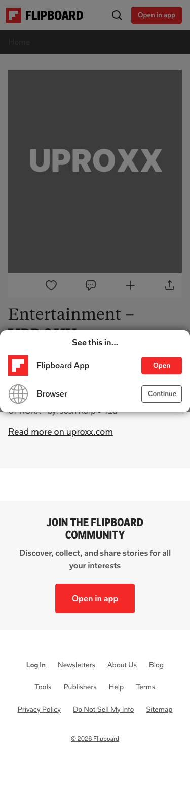 Flipboard - mobile full page