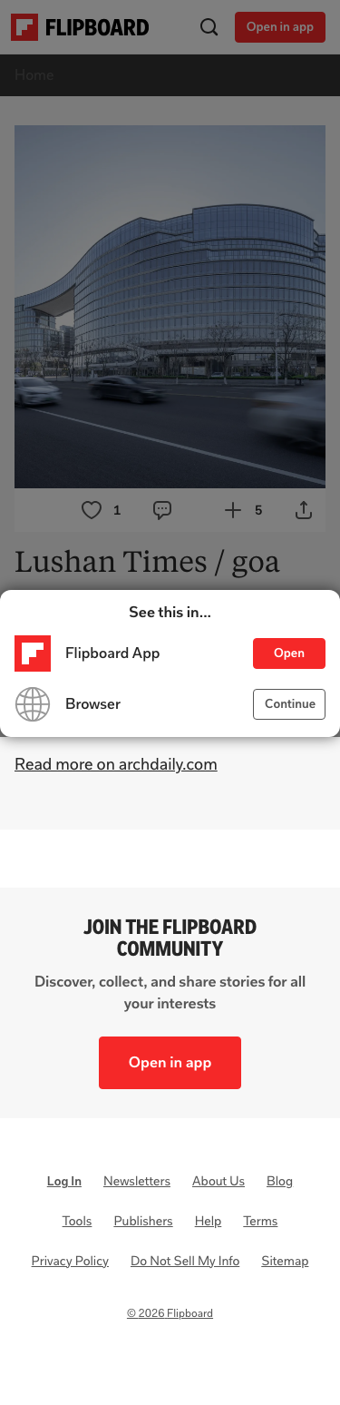 Flipboard - mobile full page