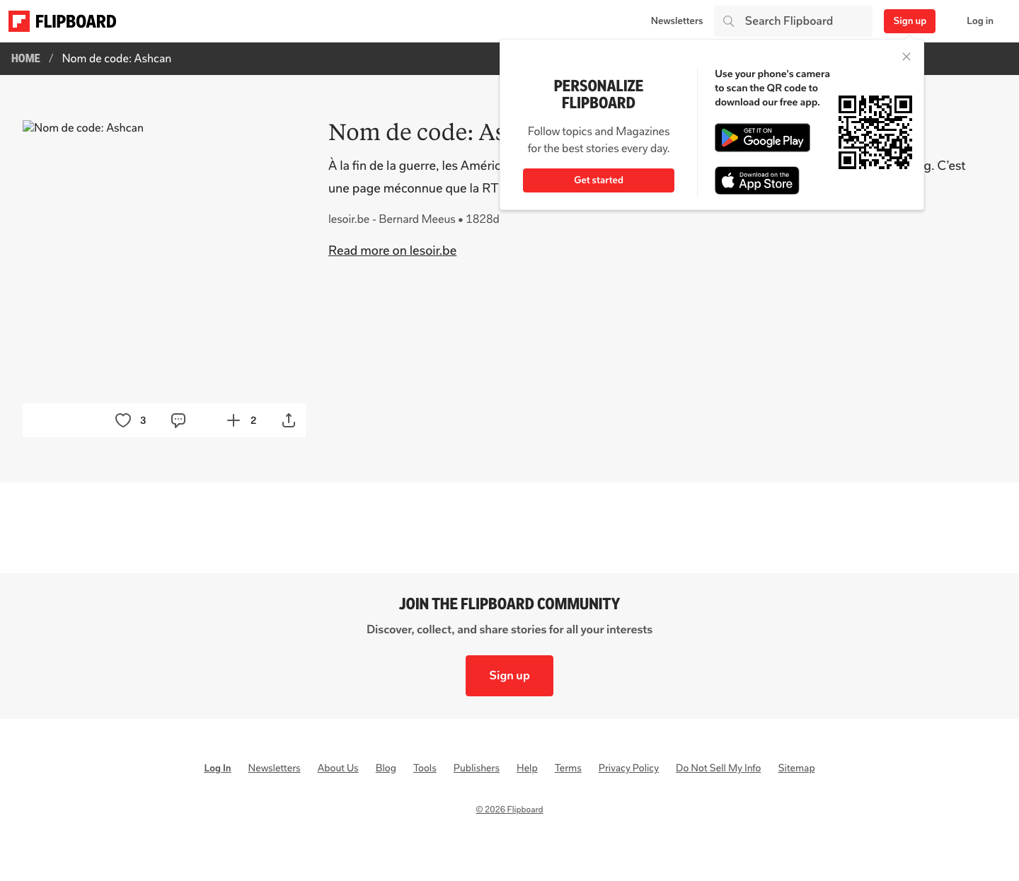 Flipboard - full page scroll