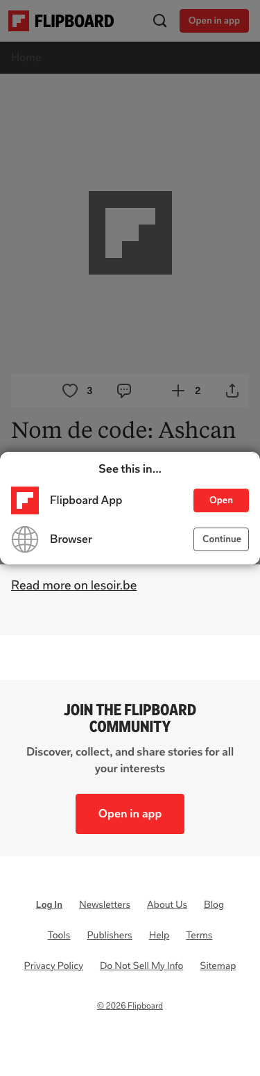 Flipboard - mobile full page